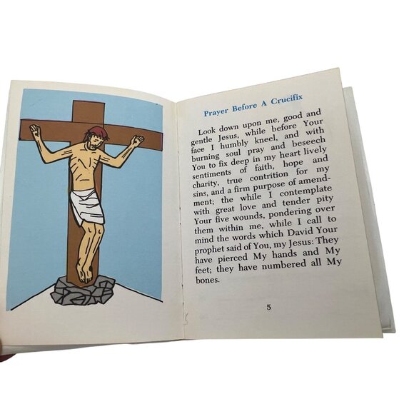 I Pray With Jesus Prayer Book Daughters Of St. Paul Plastic Cover 1983 5.25x3.5" - Picture 3 of 10